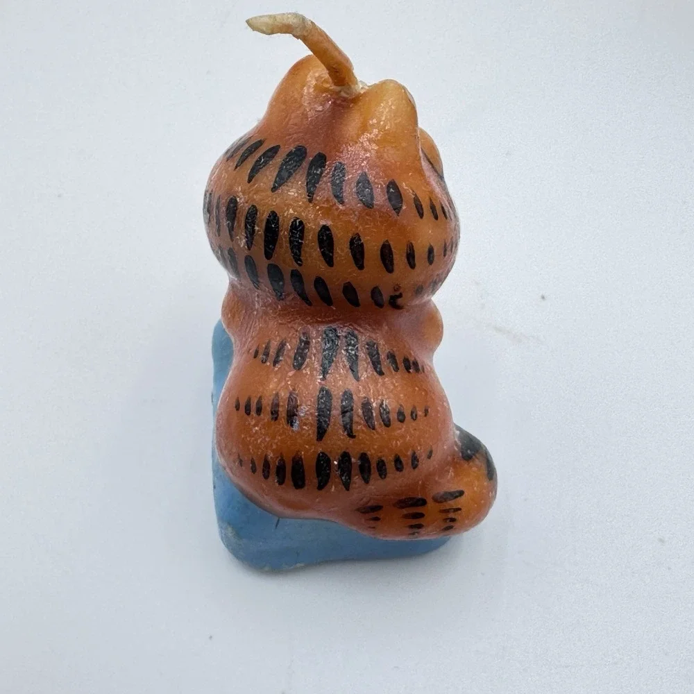 VTG New Garfield Cat Wax Candle Figurine 1981 2.5